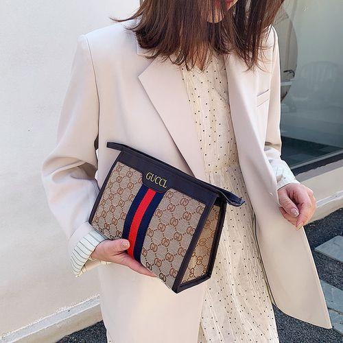 Net Red Cosmetic Bag Korean Student Storage Bag Fashion Out Travel Clutch Portable Large Capacity