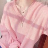 Women's New Titanium Steel Necklace GG Double Chain Necklace