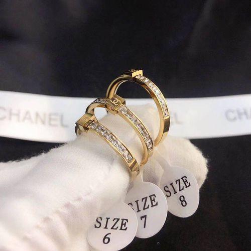 Ring Letter Ring Women's Ring Fashion Brass Material Ring
