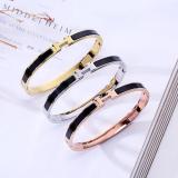 Women's Light Version Of Two-tone Fashion And Luxury Titanium Steel Bracelet