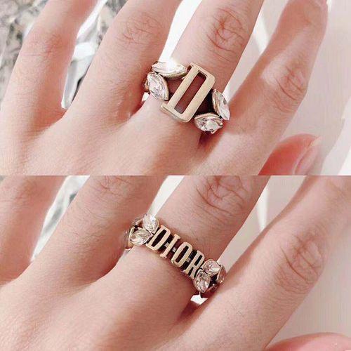 Ring Women's Ring Fashion Double-sided Wear Brass Material Ring