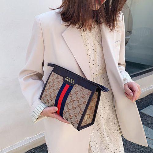 Net Red Cosmetic Bag Korean Student Storage Bag Fashion Out Travel Clutch Portable Large Capacity