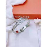 Fashion Titanium Steel Bracelet High Quality Letter Embossed Hollow Ladies Open Wide Bracelet