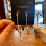 Classic Dijia Asymmetric Bee Earrings Female D Family Letter 925 Silver Needle Anti Allergy Ear