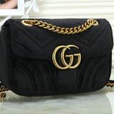 Women  Velvet Shoulder Bag Chain Handbag