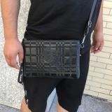 Black Warhorse Soft Leather Clutch Bag Fashion Men Bag Wallet