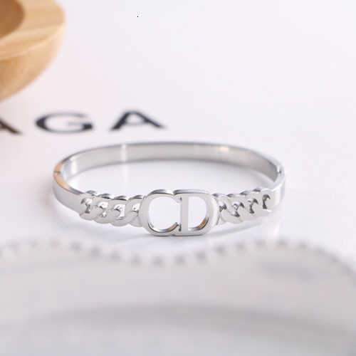 High Quality Letter Titanium Steel Bracelet Fashion Casual Simple Ladies Accessories