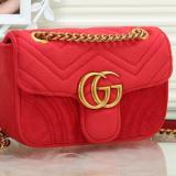 Women  Velvet Shoulder Bag Chain Handbag