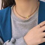 Colorfast Titanium Steel Necklace Women's Ins Thick Chain Fashion Clavicle Chain Neck Chain