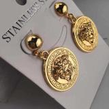 Human Head Round Stereo Temperament Earrings