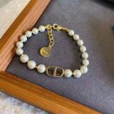 New Letter Pearl Bracelet Luxury Gold Bracelet Necklace With Logo