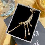 1Pc 925 Silver Pin Retro Diamond Earrings European And American Alphabet Ear Bone Wheat Ear Wings