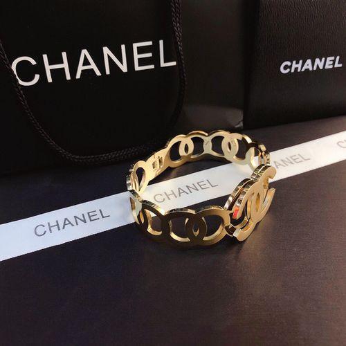 New Fashion Double C Hollow Bracelet High Quality Titanium Steel Bracelet Fashion Simple