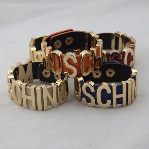 Metal PU Leather Ladies Bracelet