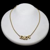 Fashion New Alloy Letter Simple Women Necklace Women Gift