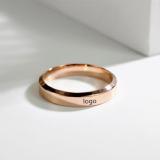 Titanium Steel Ring Women's Fashion Simple Plain Ring Stainless Steel Men's Ring Couple Ring