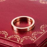 4MM 18K Rose Gold Classic Signature Ring Couple Ring Does Not Fade Ring