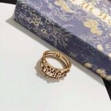 Letter Ring Women's Ring Fashion Letter Brass Material Ring