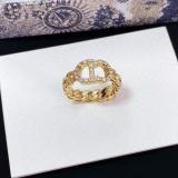 Ring Letter Ring Women's Ring Fashion Letter CD Brass Material Ring
