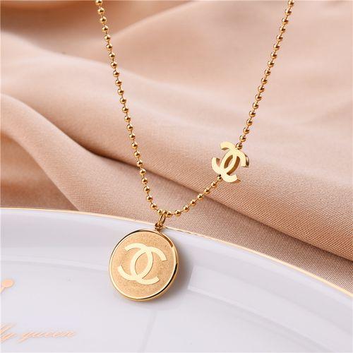 Perfume Bottle Pendant, Personality, Temperament, Diamond, Titanium, Gold And Titanium