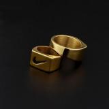 Fashion Men's And Women's Rings Couple Rings Street Simple Geometric Rings HIP-HOP Trendy Cool Rings