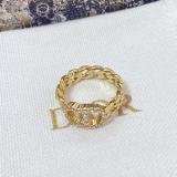 Ring Letter Ring Women's Ring Fashion Letter CD Brass Material Ring