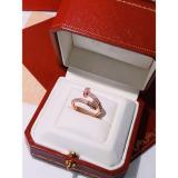 925 Silver Womens Love Gold Stainless Steel Crystal Diamonds Jewelry Rings Wedding Gift