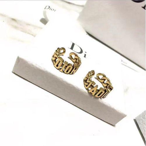 Open Ring Letter Ring Women's Ring Fashion Letter CD Brass Material Ring