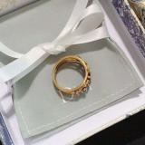 Letter Ring Women's Ring Fashion Letter Brass Material Ring