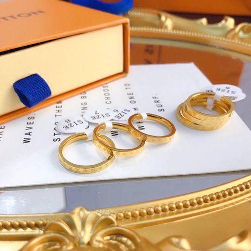 Ring Letter Ring Women's Ring Fashion Brass Material Ring