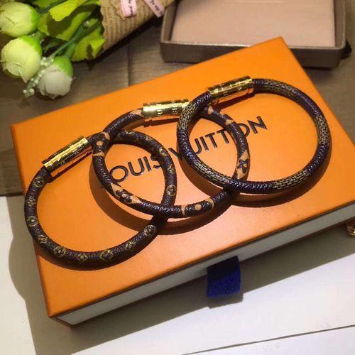 New Leather Bracelet Gift For Women And Men High-end Printing Bracelet Metal