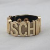 Metal PU Leather Ladies Bracelet