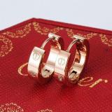 New Card Home Earrings Men And Women Temperament Hypoallergenic Couple Circle Ring Stud Fashion Ear