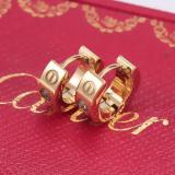 New Card Home Earrings Men And Women Temperament Hypoallergenic Couple Circle Ring Stud Fashion Ear
