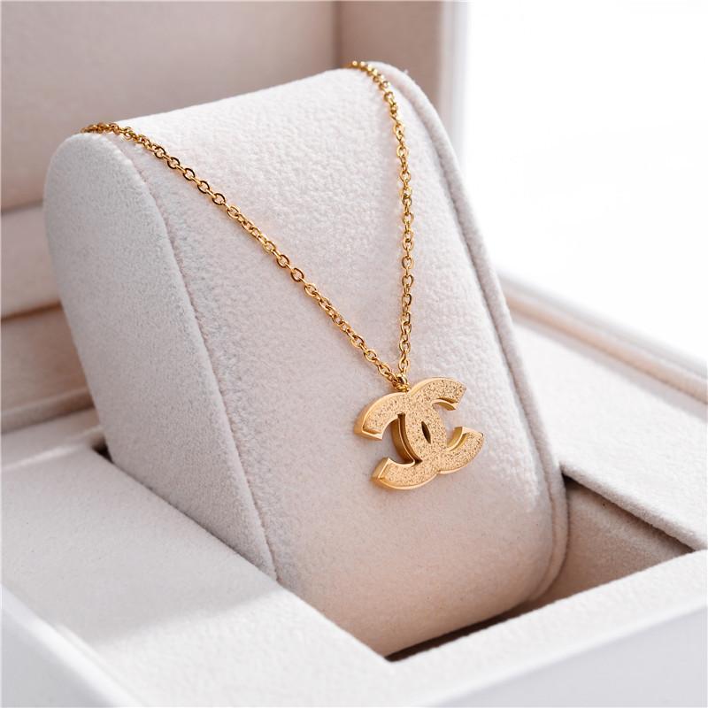 Perfume Bottle Pendant, Personality, Temperament, Diamond, Titanium, Gold And Titanium