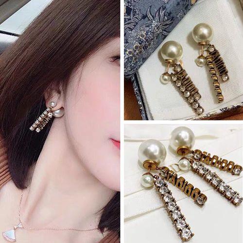 S925 Silver Pin Women's Long Pearl Earrings Hot Selling Explosion Style Fashion Personality