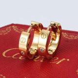 New Card Home Earrings Men And Women Temperament Hypoallergenic Couple Circle Ring Stud Fashion Ear