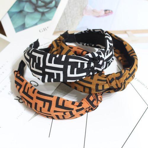 Fashion Hairband Headband For Women Fashion Turban Hair Band Letter Pattern Print Hair Accessories