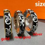 Luxury Brand Top Quality 18K Gold Plated Enamel Bracelet For Lovers Women Ladies Bracelet