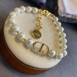 New Letter Pearl Bracelet Luxury Gold Bracelet Necklace With Logo