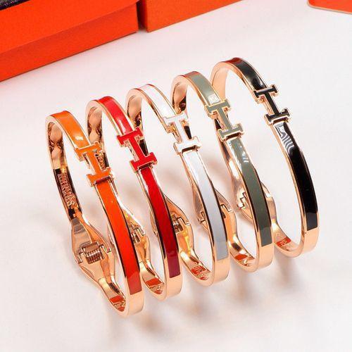 Letter Enamel Bracelet 18k Rose Gold European And American Bracelet