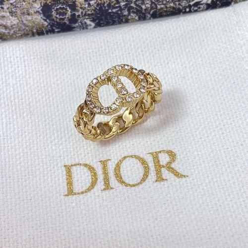 Ring Letter Ring Women's Ring Fashion Letter CD Brass Material Ring