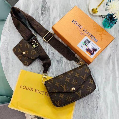 New Multi Pochette Felicie Three-in-one Classic Letter Printing Messenger Bag