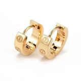 New Card Home Earrings Men And Women Temperament Hypoallergenic Couple Circle Ring Stud Fashion Ear
