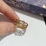 Letter Ring Women's Ring Fashion Letter Brass Material Ring