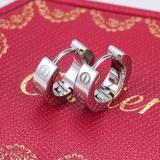 New Card Home Earrings Men And Women Temperament Hypoallergenic Couple Circle Ring Stud Fashion Ear