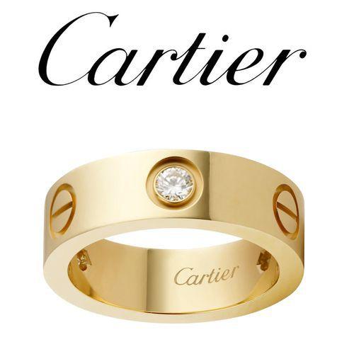Love 3 Diamond Yellow Gold/White Gold/Rose Gold Ring Size 5-10