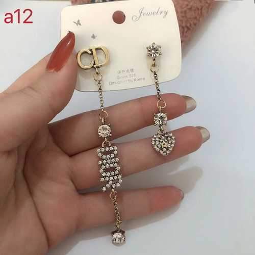 High Quality S925 Golden Woman Star Diamond Earrings Stainless Steel Earrings