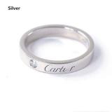 4MM 18K Rose Gold Classic Signature Ring Couple Ring Does Not Fade Ring