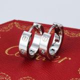 New Card Home Earrings Men And Women Temperament Hypoallergenic Couple Circle Ring Stud Fashion Ear